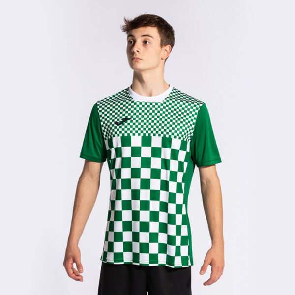 Tricou fotbal Joma Flag III, Verde / Alb - imagine 6