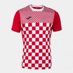 Tricou fotbal Joma Flag III, Rosu / Alb - imagine 3