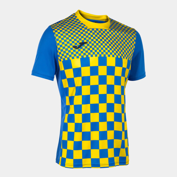 Tricou fotbal Joma Flag III, Albastru / Galben - imagine 1