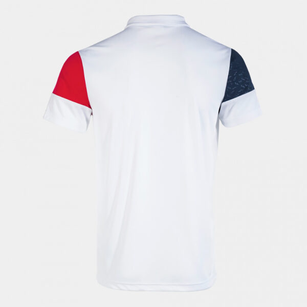 Tricou polo Joma Crew V, Alb / Rosu - imagine 2