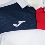 Tricou polo Joma Crew V, Alb / Rosu - imagine 3