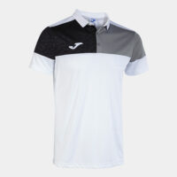 Tricou polo Joma Crew V, Alb / Gri