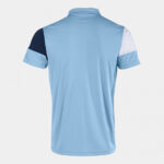 Tricou polo Joma Crew V, Albastru Sky / Bleumarin - imagine 2