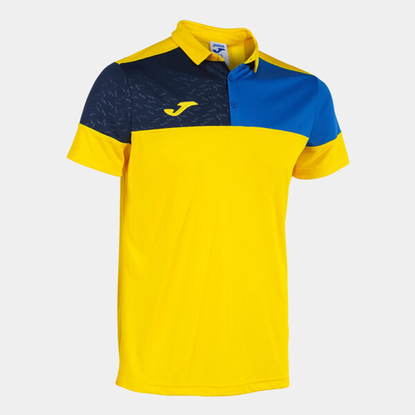 Tricou polo Joma Crew V, Galben / Albastru Royal - imagine 1