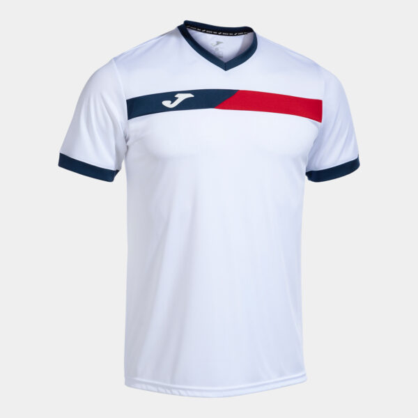 Tricou tenis Joma Court, Alb / Rosu - imagine 1