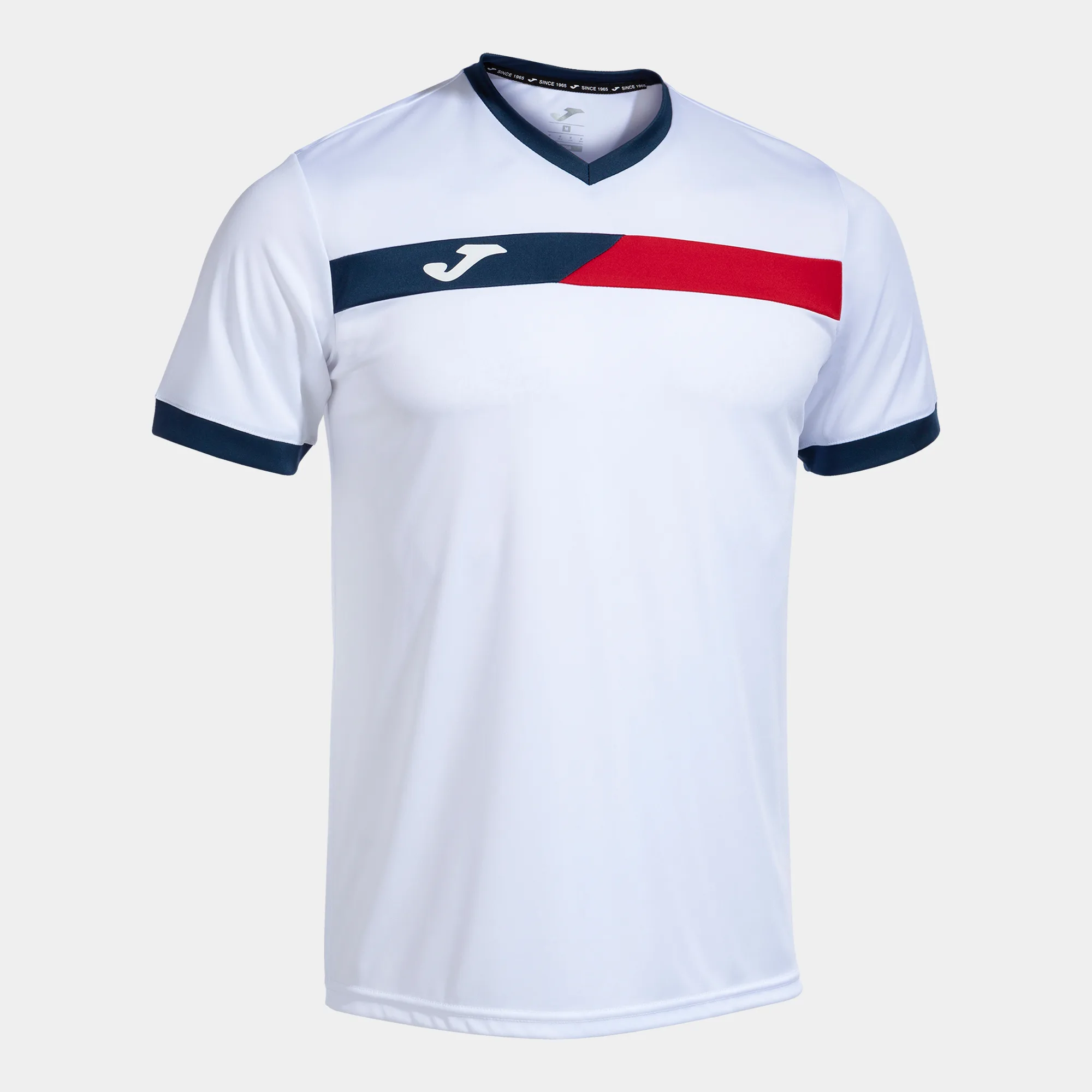 Tricou tenis Joma Court, Alb / Rosu - imagine 1