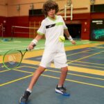 Tricou tenis Joma Court, Alb / Verde Fluo - imagine 5