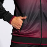 Hanorac Joma Tiger V, Negru / Visiniu - imagine 8