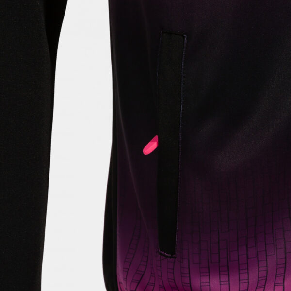 Hanorac Joma Tiger V, Negru / Roz Fluo - imagine 4