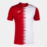 Tricou fotbal Joma City II, Rosu / Alb - imagine 3