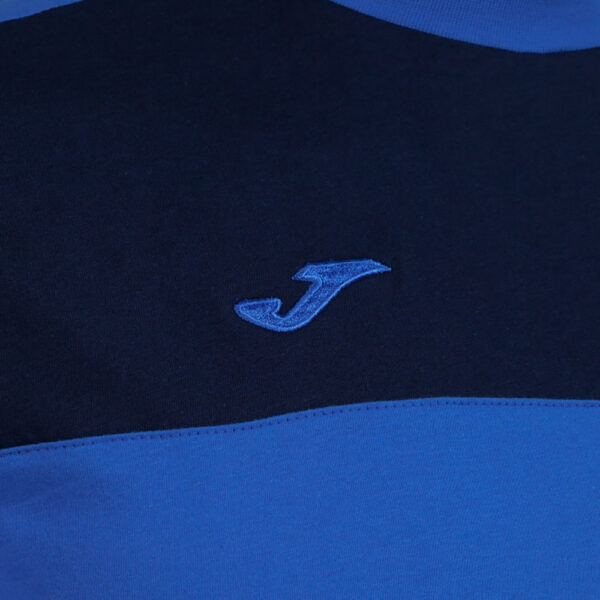 Tricou bumbac Joma Crew V, Albastru Royal / Bleumarin - imagine 3