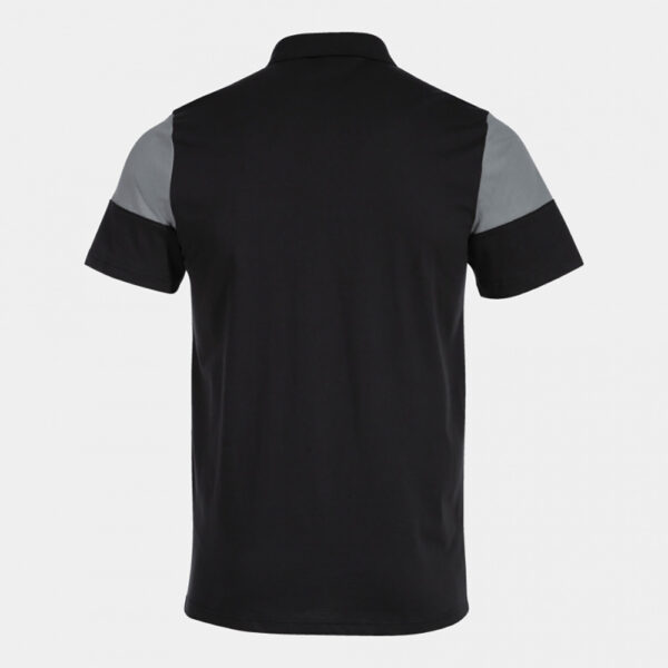 Tricou polo bumbac Joma Crew V, Negru / Gri - imagine 2