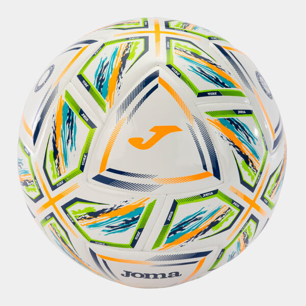 401268.214 Minge fotbal Joma Halley II, Alb / Turcoaz Fluo (Nr. 5) - imagine 1