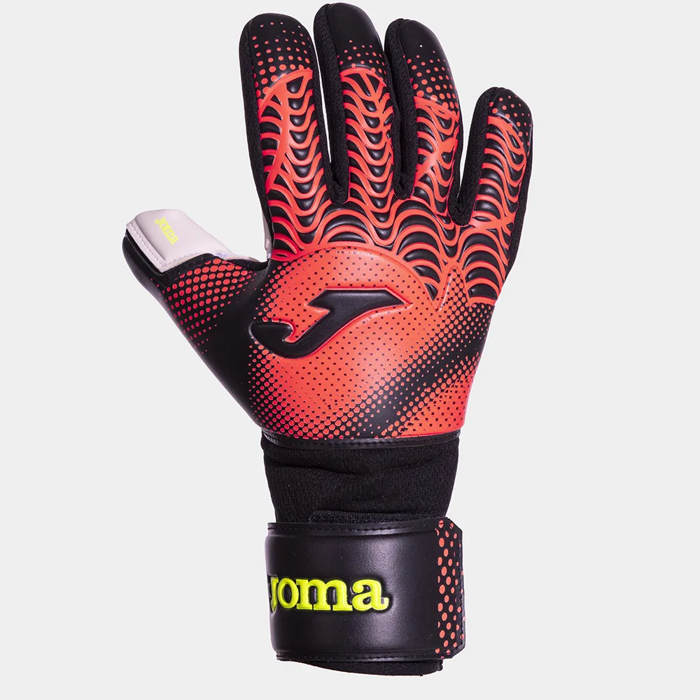 Manusi portar Joma Premier, Negru / Coral Fluo - imagine 1