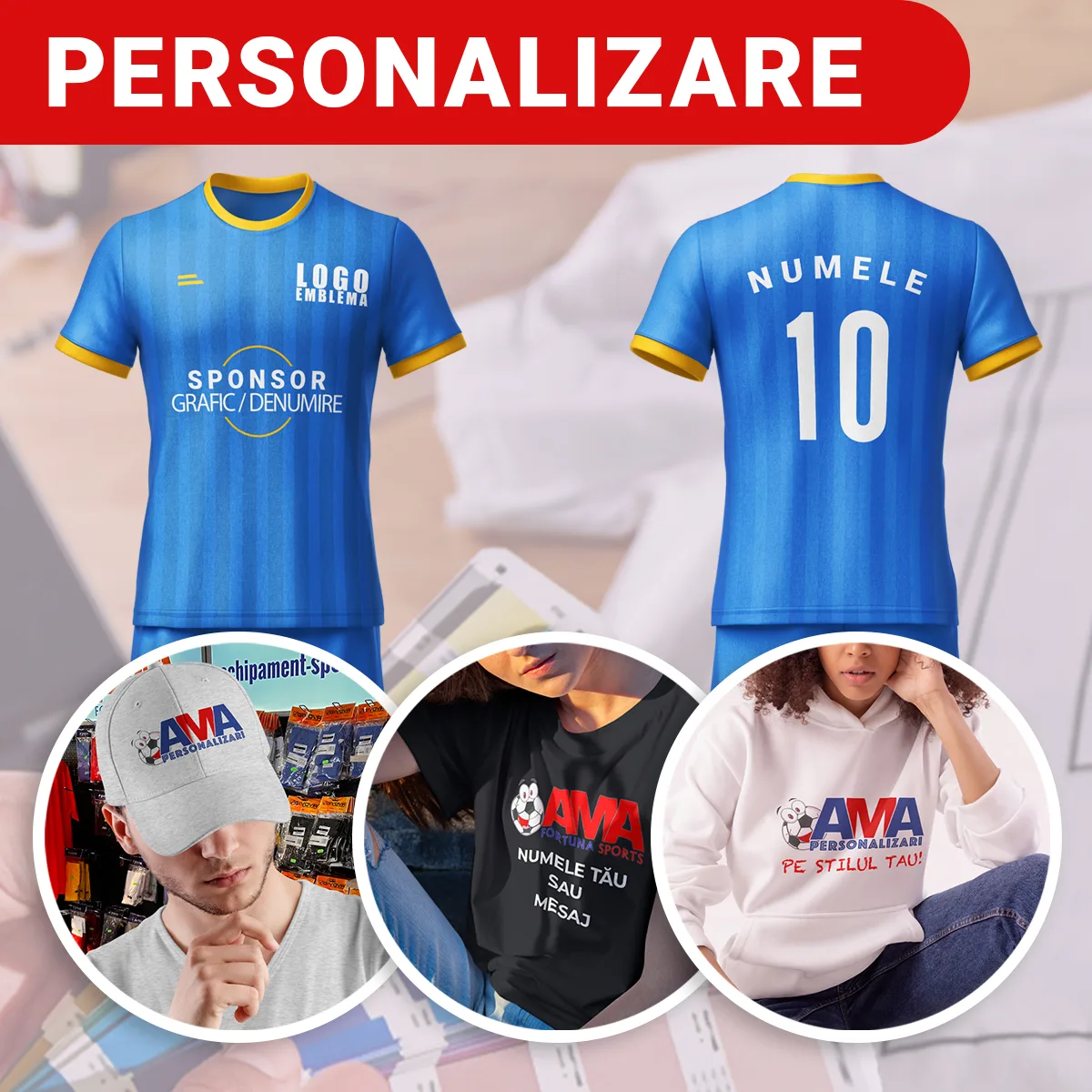 Personalizare Echipament Sportiv și Îmbrăcăminte