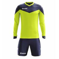 Kit echipament sportiv maneca lunga Zeus Ulysse, Galben Fluo / Bleumarin