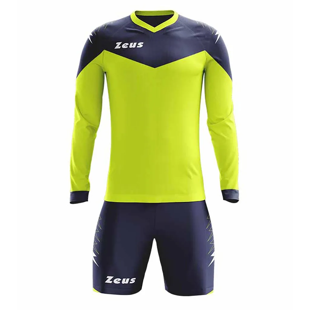 Kit echipament sportiv maneca lunga Zeus Ulysse, Galben Fluo / Bleumarin - imagine 1