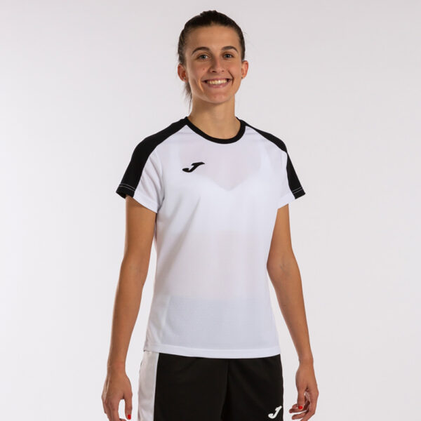 Tricou sport dama Joma Eco Championship, Alb / Negru - imagine 4