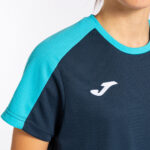 Tricou sport dama Joma Eco Championship, Bleumarin / Turcoaz Fluo - imagine 6