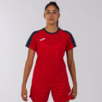 Tricou sport dama Joma Eco Championship, Rosu / Bleumarin - imagine 4