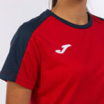 Tricou sport dama Joma Eco Championship, Rosu / Bleumarin - imagine 6