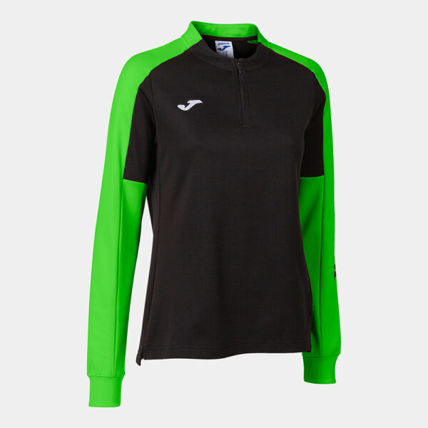 901692.117 Bluza antrenament dama Joma Eco Championship, Negru / Verde Fluo - imagine 1