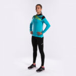 Bluza antrenament dama Joma Elite X, Turcoaz Fluo / Negru - imagine 6