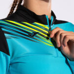 Bluza antrenament dama Joma Elite X, Turcoaz Fluo / Negru - imagine 10