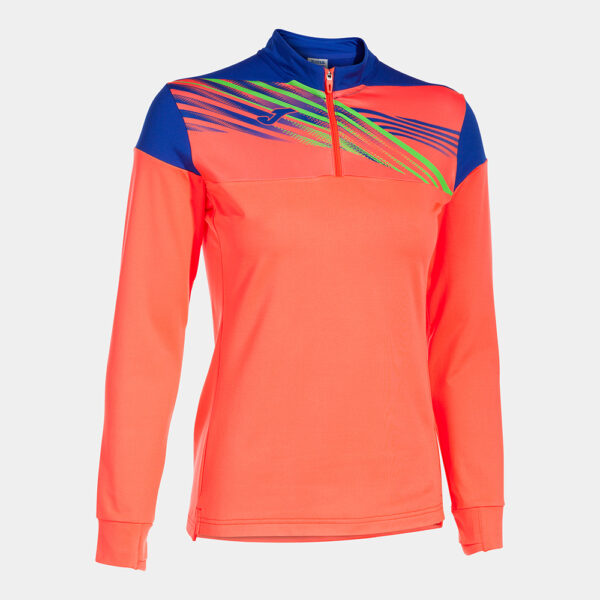 901810.047 Bluza antrenament dama Joma Elite X, Coral Fluo / Albastru Royal - imagine 1