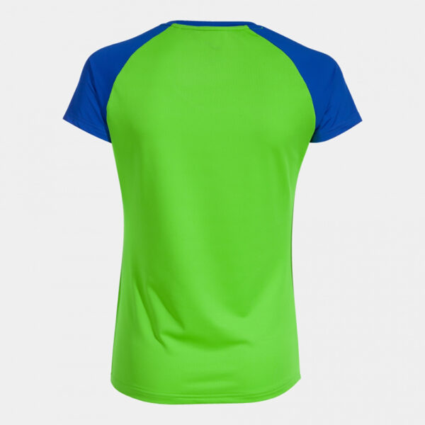 Tricou alergare dama Joma Elite X, Verde Fluo / Albastru Royal - imagine 2
