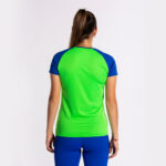 Tricou alergare dama Joma Elite X, Verde Fluo / Albastru Royal - imagine 5