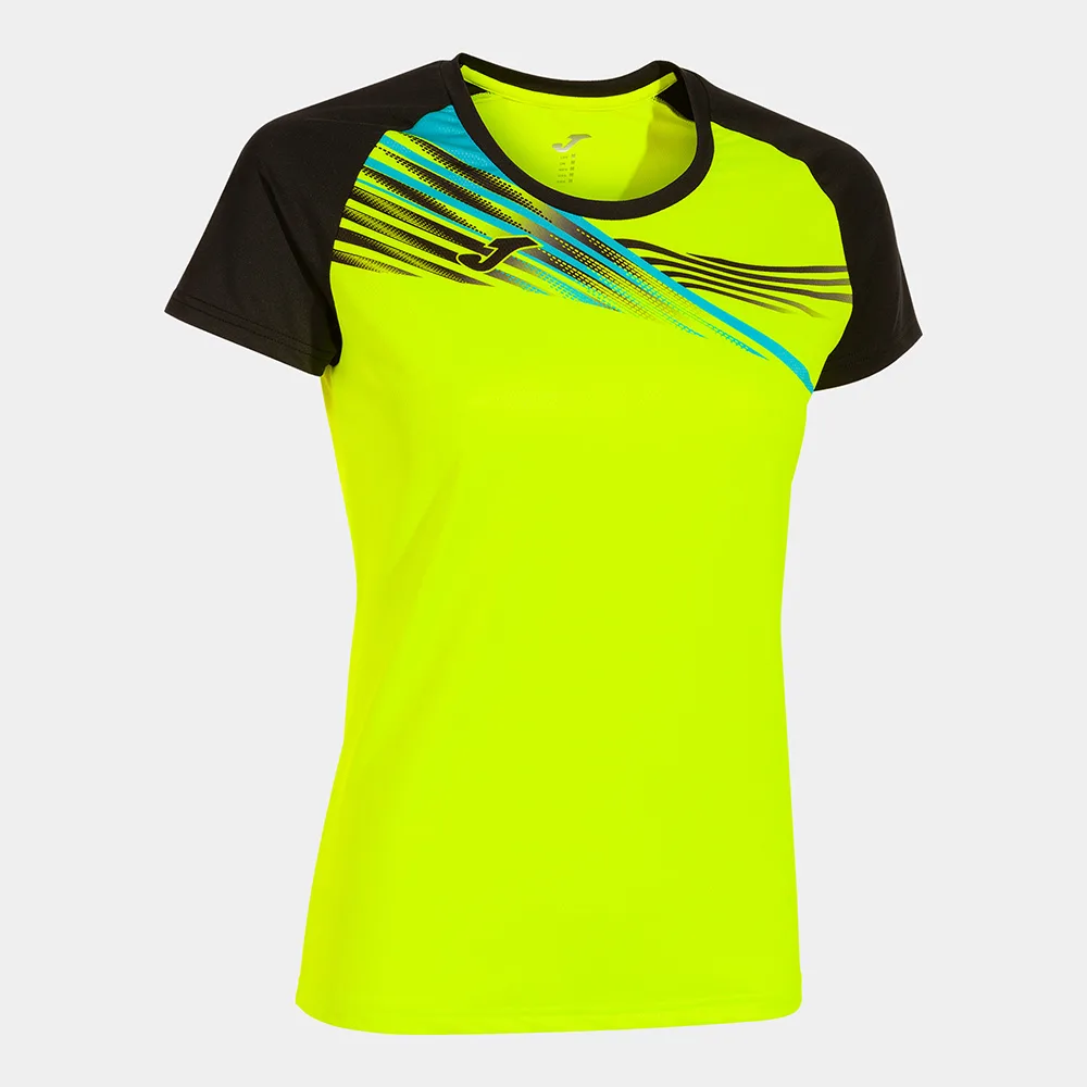 Tricou alergare dama Joma Elite X, Galben Fluo / Negru - imagine 1