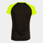 Tricou alergare dama Joma Elite X, Negru / Galben Fluo - imagine 2