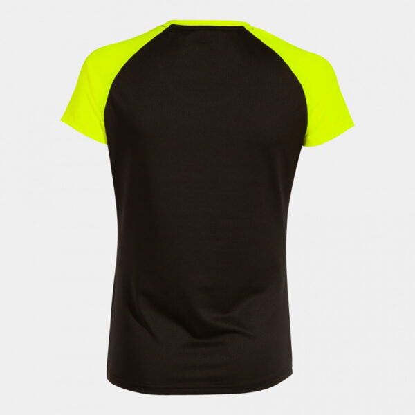 Tricou alergare dama Joma Elite X, Negru / Galben Fluo - imagine 2