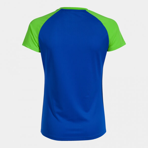 Tricou alergare dama Joma Elite X, Albastru Royal / Verde Fluo - imagine 2