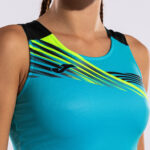 Top alergare Joma Elite X, Turcoaz Fluo / Negru - imagine 6