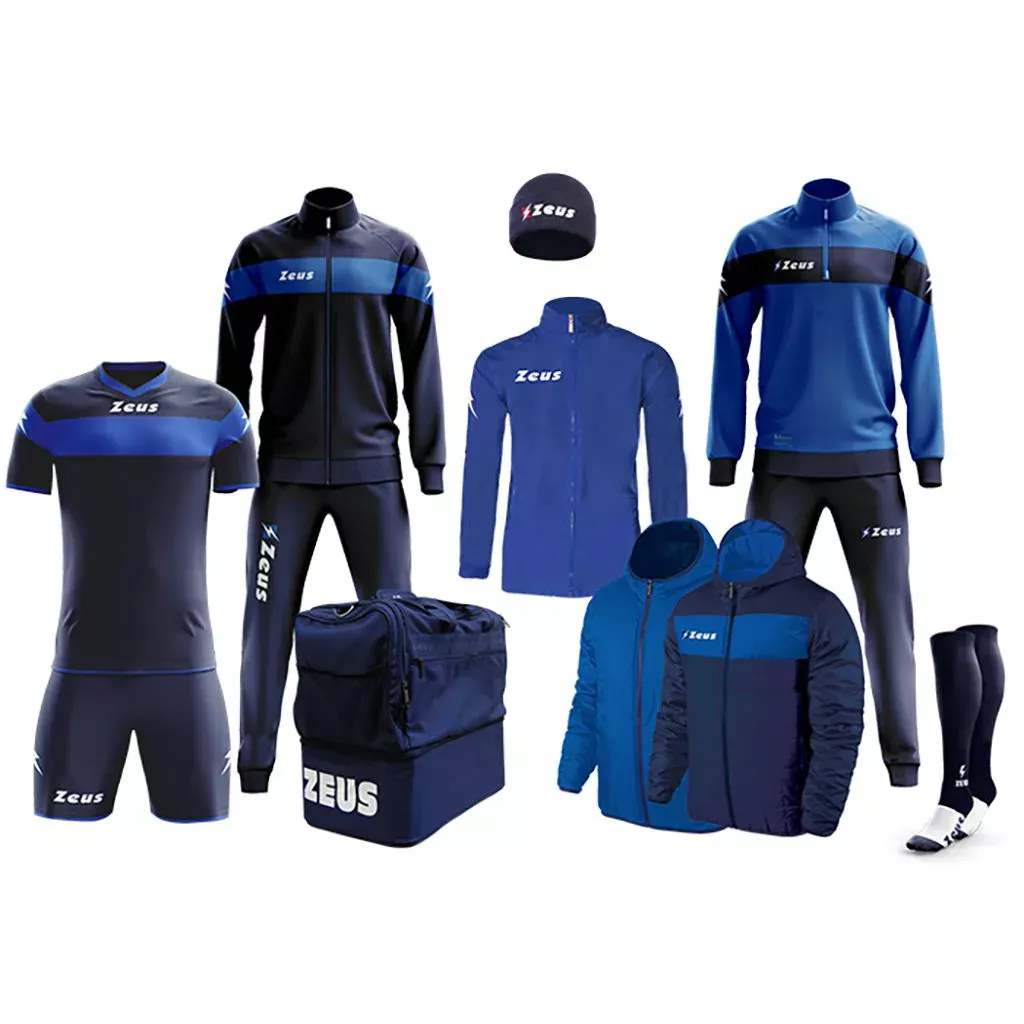 Set echipament sportiv 8 piese Zeus Apollo, Bleumarin / Albastru Royal - imagine 1