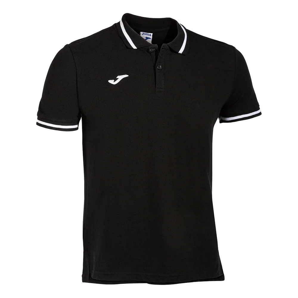 Tricou polo Joma Confort II, Negru / Alb - imagine 1