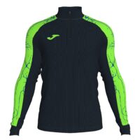 Bluza alergare Joma Elite IX, Negru / Verde Fluo