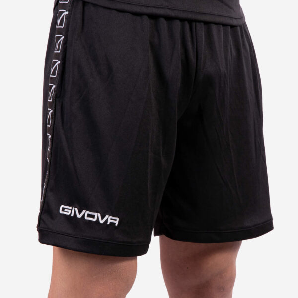 Pantaloni scurti sport Givova Poly Band, Negru - imagine 3
