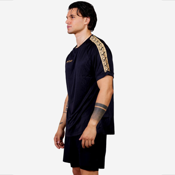 Tricou Givova Poly Band, Negru / Auriu - imagine 2