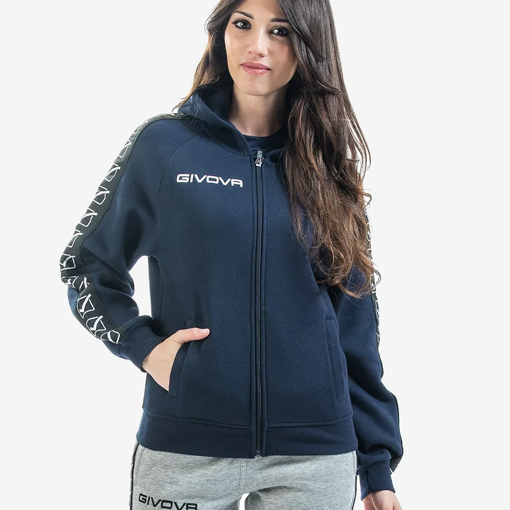 Hanorac Givova Felpa Full-zip Band, Bleumarin - imagine 1