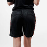 Pantaloni scurti sport Givova Poly Band, Negru / Portocaliu Fluo - imagine 2