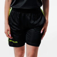 Pantaloni scurti sport Givova Poly Band, Galben Fluo / Negru