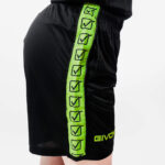 Pantaloni scurti sport Givova Poly Band, Galben Fluo / Negru - imagine 3
