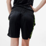 Pantaloni scurti sport Givova Poly Band, Negru / Galben Fluo - imagine 2