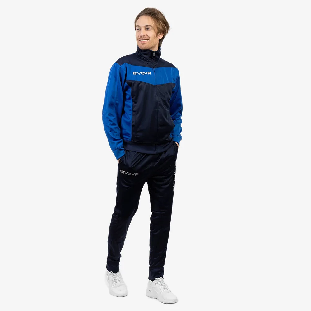 387A7445-1 Trening unisex Givova Visa Luxury, Albastru Royal / Bleumarin - imagine 1