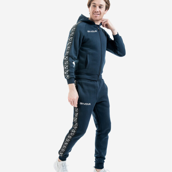 Hanorac Givova Felpa Full-zip Band, Bleumarin - imagine 2