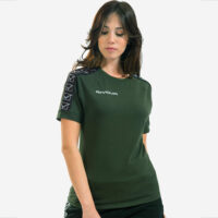 Tricou bumbac unisex Givova Cotton Band, Verde Militar