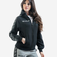 Hanorac Givova Felpa Full-zip Band, Negru